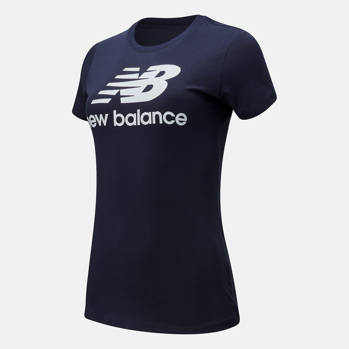 Women New Balance Essentials Stacked Logo Tee