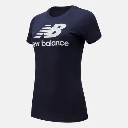Women New Balance Essentials Stacked Logo Tee
