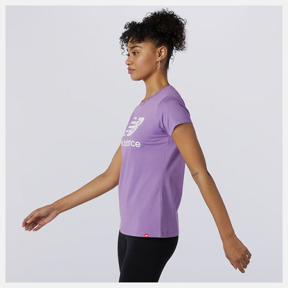 Women New Balance Essentials Stacked Logo Tee