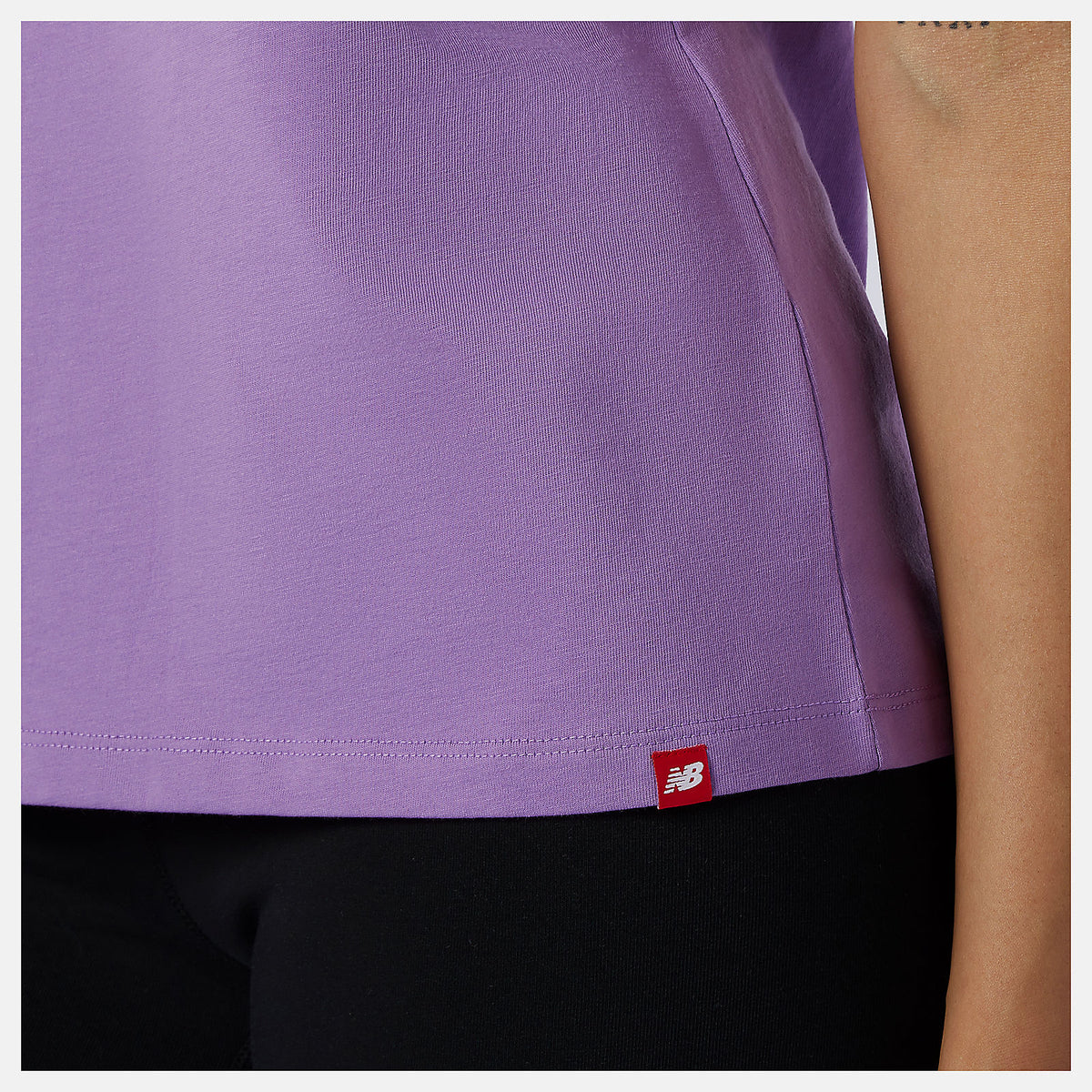 Women New Balance Essentials Stacked Logo Tee