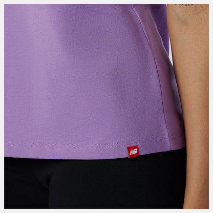 Women New Balance Essentials Stacked Logo Tee