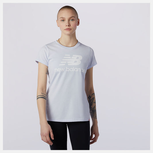 Women New Balance Essentials Stacked Logo Tee
