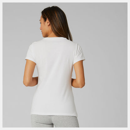 Women New Balance Essentials Stacked Logo Tee