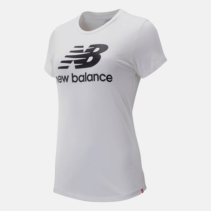 Women New Balance Essentials Stacked Logo Tee